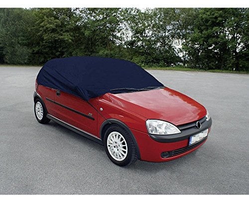 APA 38518 Halbgarage Auto, Autoabdeckung, Autoplane, Größe XXL, Polyester, blau