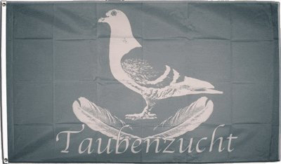 Flaggenfritze Fahne/Flagge Taube Taubenzucht professionelle Qualität 115 gr/m² + gratis Sticker