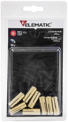 Norma – Set tasselli ottone T51 M6 (Blister 8U)