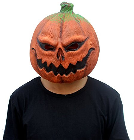 CreepyParty Halloween Dekoration Kostüm Party Latex Kopfmasken Kürbis