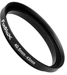 Fotodiox Metall Step Up Filteradapter Ring, eloxiert Schwarz Metall 40.5mm-43mm 40.5-43 -- Objektivgewinde auf Filtergewinde
