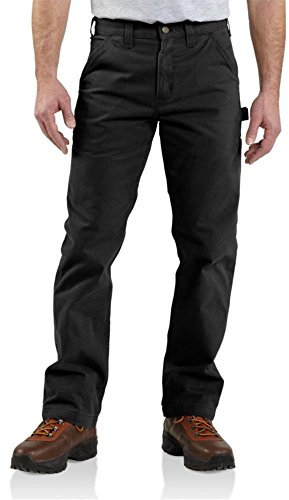 Carhartt Arbeitshose für Herren aus Twill, legere Passform, W30/L30, Schwarz, 1