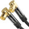 KabelDirekt – Cable Antena TV 4K, Cable Coaxial – 90° acodado – 1m – TV digital y analógico – Disponible en 0,5-20m (Enchufe acodado/Toma acodada, para DVB-C/DVB-T/DVB-S, negro)