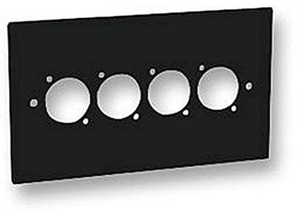 Double Gang 4 x XLR Plaque murale svhc No svhc pour utilisation avec lit double standard Gang XLR Boîte Arrière électrique un XLR Plaque murale Conçu pour s'adapter à boîtes et double Gang arrière électrique simple standard. Idéal pour les installations dans les Écoles, les théâtres et environnements. Livré avec vis de fixation industrielle. Disponible en noir uniquement.