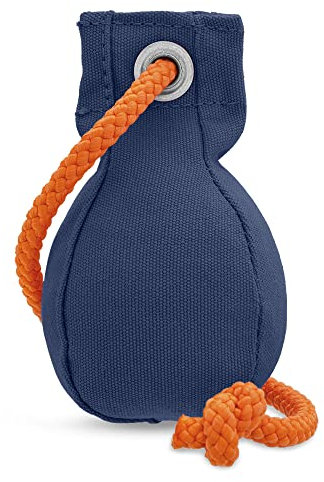 Romneys Dummyball 150 g - Material robusto con cuerda de lanzamiento extralarga, para la capacidad de búsqueda y marcado (azul)