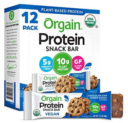 Orgain Plant Protein Bar Cho Chip 12-40 g
