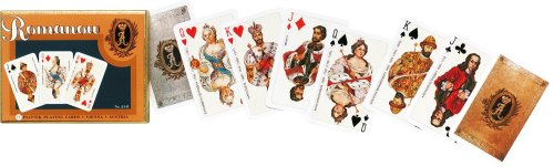 Romanov House Jeu de Cartes à Collectionner Double Deck – Naipes de Bridge Coleccionable Set Doble