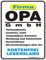 empireposter Opa GmbH - Blech-Schild Blechschild mit Spruch, 4 Saugnäpfe - Grösse 17x22 cm