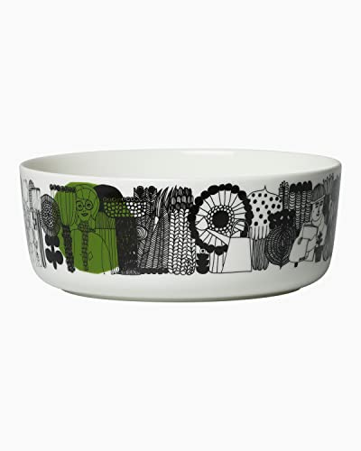 Marimekko SIIRTOLAPUUTARHA Bowl 1,5 L White,Black,Green