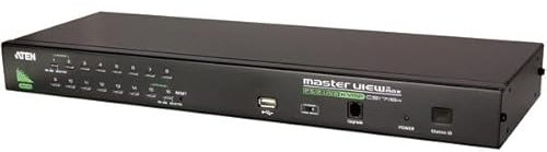 ATEN 16-port USB KVM, Daisy Chain 16-Port USB - PS/2 VGA KVM, CS1716A-AT-G (16-Port USB - PS/2 VGA KVM Switch with USB Peripheral port, 2048 x 1536 pixels, QXGA, Rack mounting, 6.6)