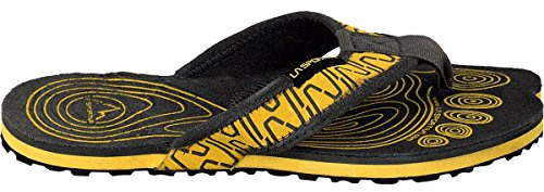 LA SPORTIVA M Swing Braun-Gelb - Komfortable weiche Herren Sandale, Größe EU 39 - Farbe Black - Yellow