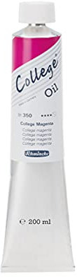 Schmincke - College Oil, College Magenta in 200 ml-Tube, 31350015, Künstler-Ölfarben, bewährte Künstlerpigmente und natürliche Pflanzenöle, gute Lichtechtheit