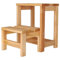 Aranaz 11311 Taburete Escalera 2 peldaños Aceite, Haya, Madera, 32x23x40