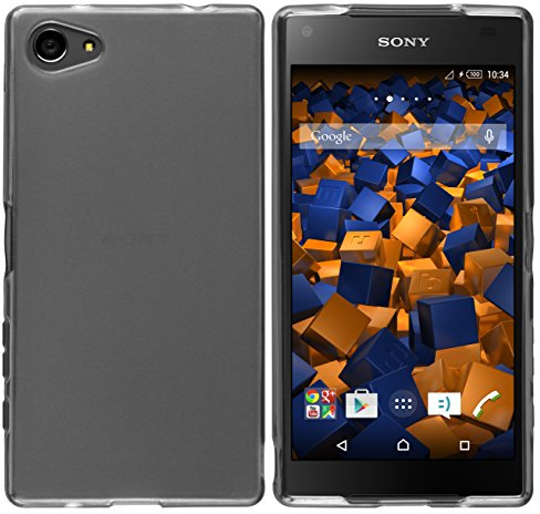 mumbi Coque de protection pour Sony Xperia Z5 Compact TPU gel silicone transparent noir