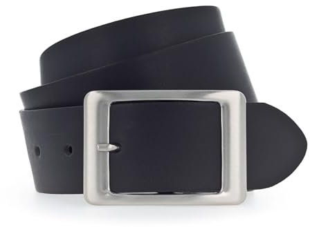 VANZETTI Damen Ledergürtel Made in Germany dunkelblau 100