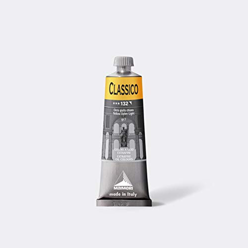 Maimeri CLASSICO 60 ml, Extra feine Künstlerölfarbe, Farbton Lichter Ocker hell