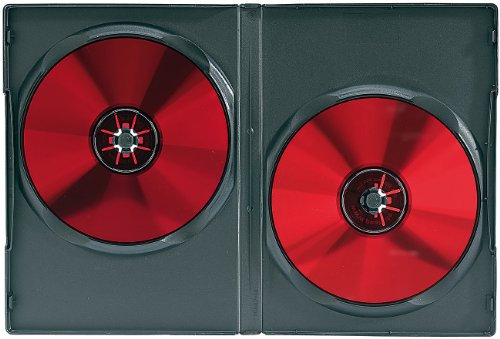 PEARL Doppel-CD-/DVD-Hüllen schwarz 10er-Pack (Leerhüllen)