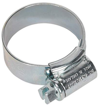 Sealey HCJ1A HI-Grip Hose Clip Zinc Plated Ø22-30mm Pack of 20