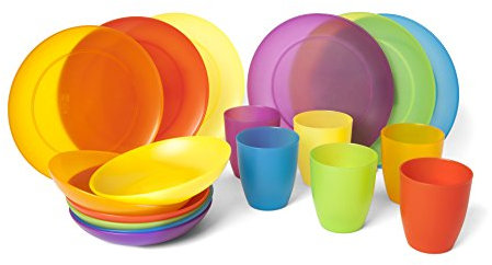 Brunch Time Geschirr 18 tlg. Set Rainbow mehrfarbig