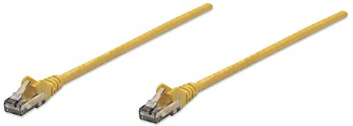 Intellinet Network Patch Cable, Cat6, 10m, Yellow, CCA, U/UTP, PVC, RJ45, Gold Plated Contacts, Snagless, Booted, Polybag