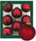 Krebs Glas Lauscha - Weihnachtsdekoration/Christbaumschmuck aus Glas - Unifarbende Kugeln Hafensamt - Menge: 8 Stück - Farbe: Satin-Burgund - Größe: ca. 7 cm
