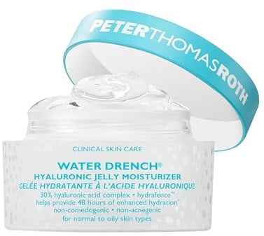 Peter Thomas Roth Water Drench® Hyaluronic Jelly Moisturizer – Leichte Gel-Feuchtigkeitspflege mit 30% Hyaluronsäure – Mattierender Moisturizer gegen Glanz & Poren – Ölfrei & Nicht Komedogen