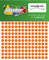 714 Klebepunkte, 10 mm, orange, aus PVC Folie, wetterfest, Markierungspunkte Kreise Punkte Aufkleber