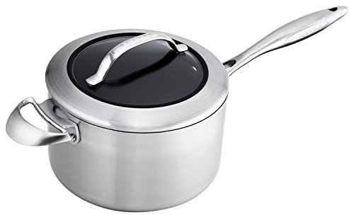 SCANPAN SP65232000 CTX 4qt Covered Sauce Pan, Stainless Steel, 3.5 liters, Silver