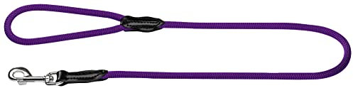 HUNTER FREESTYLE Hundeführleine mit Handschlaufe, wetterfest, 1,0 x 110 cm, violett
