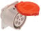 as - Schwabe CEE-Anbausteckdose - CEE Steckdose - 400V/32A/5-polig/6h - Flanschmaß 75 x 75 mm - Lochmaß 60 x 60 mm - Steckdose Schlagfest - Spritzwassergeschützt IP44, 60441