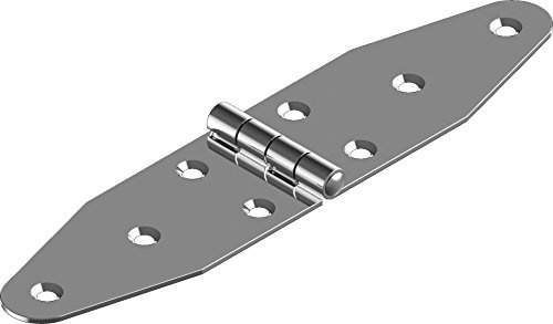 ARBO-INOX Edelstahl-Scharnier 180x40mm längliche Form