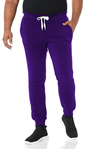 Southpole Pantaloni Sportivi da Uomo 1570 Basic Active in Pile, Viola, S