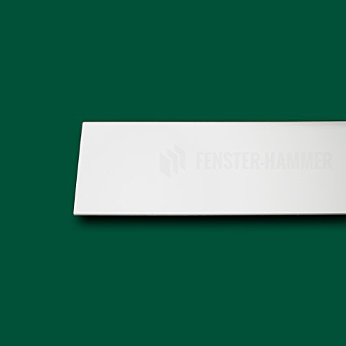 Flachleiste Abdeckleiste Fensterleiste 150mm breit 6m lang Kunststoff Flachprofil