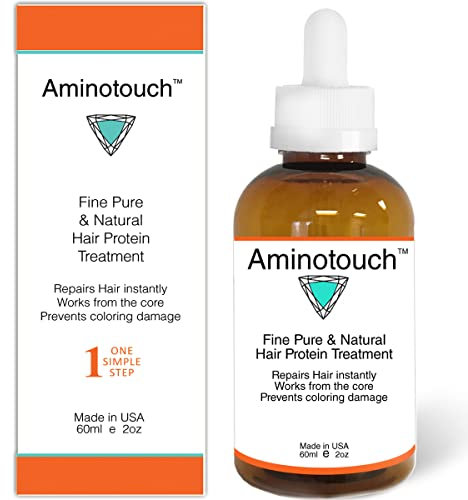 Aminotouch Natural PURE PROTEIN TREATMENT Grow Long Hair, Repair Damage & Split Ends, Strengthen Weak Hair, Collagen Filler Keratin Repair that Works From the Core to the Outer Layers, instant results
