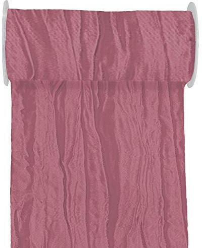 Unbekannt 10m Fripe TAFT 200mm Tischläufer Rosa Mauve Pflaume Altrosa Tischdeko Tischdeko Hochzeit Taufe Kommunion Konfirmation, Farbe:Altrosa