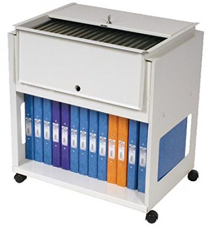 Rotadex Universal Filing Trolley Steel Capacity 120 A4 or Foolscap Files W650xD440xH700mm Grey Ref RT50LS