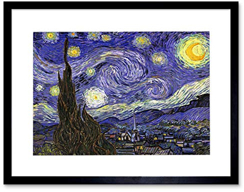 Wee Blue Coo Van Gogh Starry Night Old Master Painting Framed Art Print Picture F12X1627