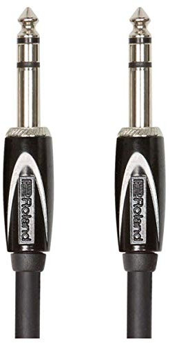 Cable estéreo de interconexión de la serie Black de Roland — TRS de 1/4 de pulgada, 3 m de longitud - RCC-10-TRTR