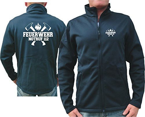 Feuer1 - Giacca softshell SmartSoftshell dei vigili del fuoco 112 con ascia