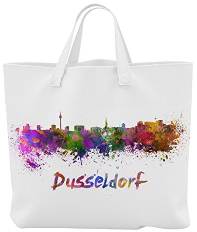 Merchandise for Fans Einkaufstasche - 45 x 42 cm x 9,5 cm - Motiv: Deutschland Nordrhein-Westfalen Düsseldorf - 12