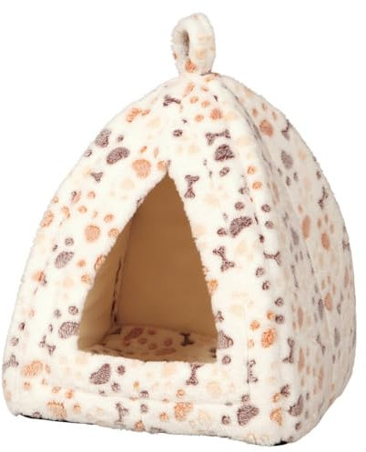 Trixie 36354 Kuschelhöhle Lingo, 32 × 42 × 32 cm, weiß/beige