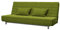 Soferia Kompatible Ersatzbezug fur BEDDINGE 3-er Bettsofa, Stoff Elegance Green (FLECKENBESTÄNDIG, WASSERABWEISEND und Kratzfest), Grün