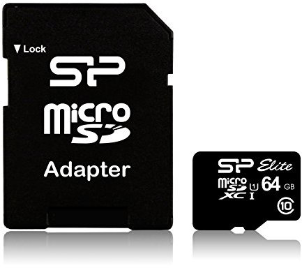 Silicon Power microSDXC Elite UHS-1 64 Go - Carte mémoire Class 10 UHS-1