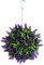 Best Artificial Purple Lush Lavender Long Leaf Topiary Grass Flower Ball **UV Fade Protected** (24cm)