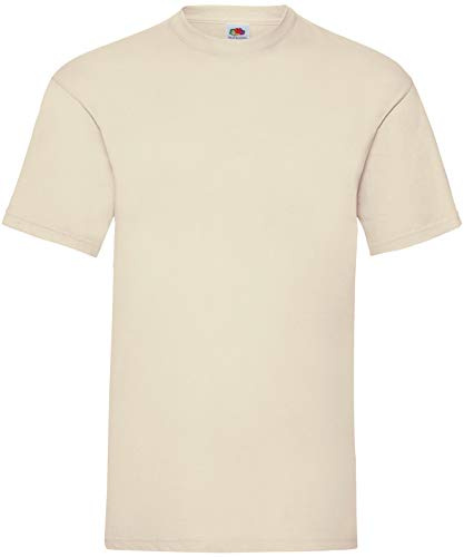 Fruit of The Loom Men's T-Shirt, Natürlich, S