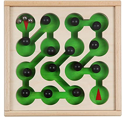 Rudolphs Schatzkiste Holzspielzeug Geduldsspiel Parcuro LxBxH 225x215x40mm NEU Geduld Therapie Kinderspielzeug Gesellschaftsspiel Spielbrett Motorik Spielen Motorikspiel Spielfigur Holzfigur Holzdekoration Holzspielzeug