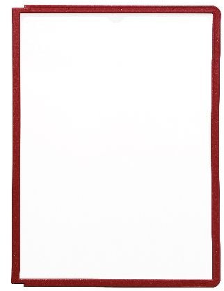 Durable 560603 Sichttafel Sherpa Panel A4, PP, A4, rot