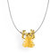 Drachenfels kleiner Frosch-Anhänger in Echtsilber goldplattiert/Kollektion Froschkönig/Anhänger aus 925 Sterling Silber/Froschanhänger für Stahlreif/D FR 63/AGG