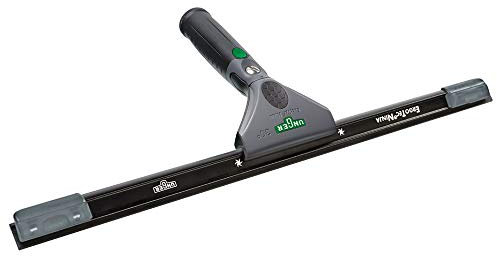 UNGER ErgoTec Ninja Fensterwischer 30° (Breite 35 cm, ergonomischer Griff, mit Soft-Gummi, Zwei Gummi Positionen, Fensterabzieher mit Schwenkfunktion) E3350