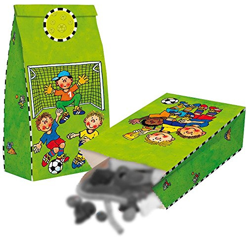 8 Partytüten aus Papier * FRITZ FLANKE * plus 8 Klebe-Sticker für Party und Geburtstag von Lutz Mauder // Kindergeburtstag Kinder Feier Fete Set Geschenktüten Mitgebsel Tüten